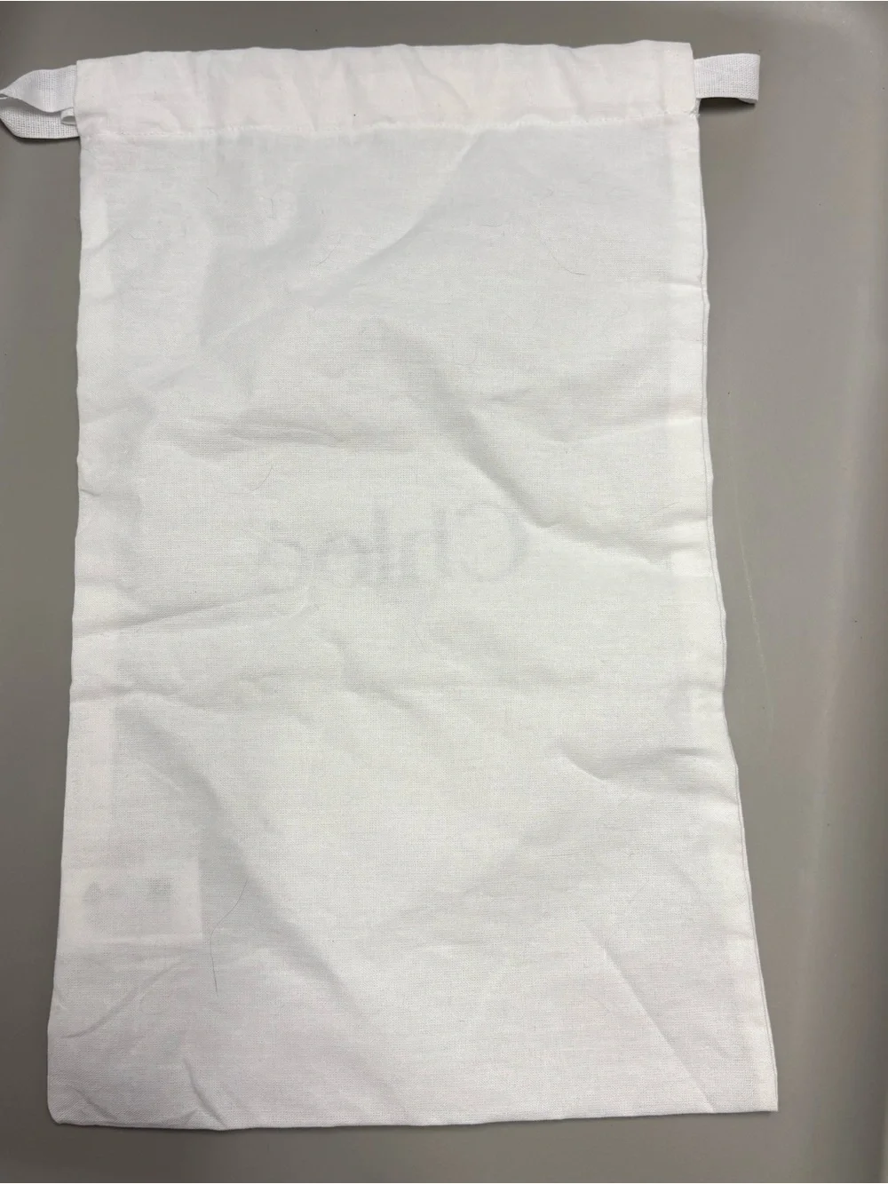 CHLOE - White Cotton Dust Bag For shoes